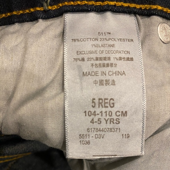 Levi's Kids Denim Jeans Bundle - size 4-5 - Picture 5 of 9